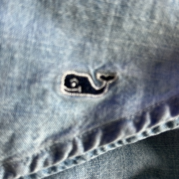 Vineyard Vines Chambray Shirt, Size 8 - Picture 5 of 6